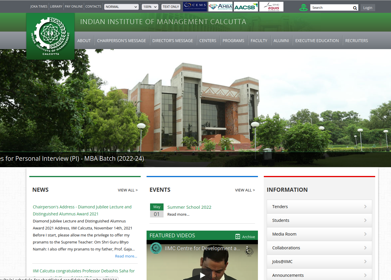 IIMC official site